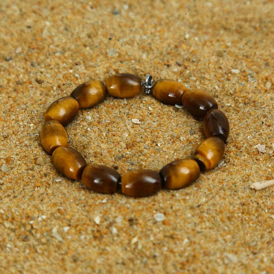 Stainless Steel Tiger's Eye Bracelet