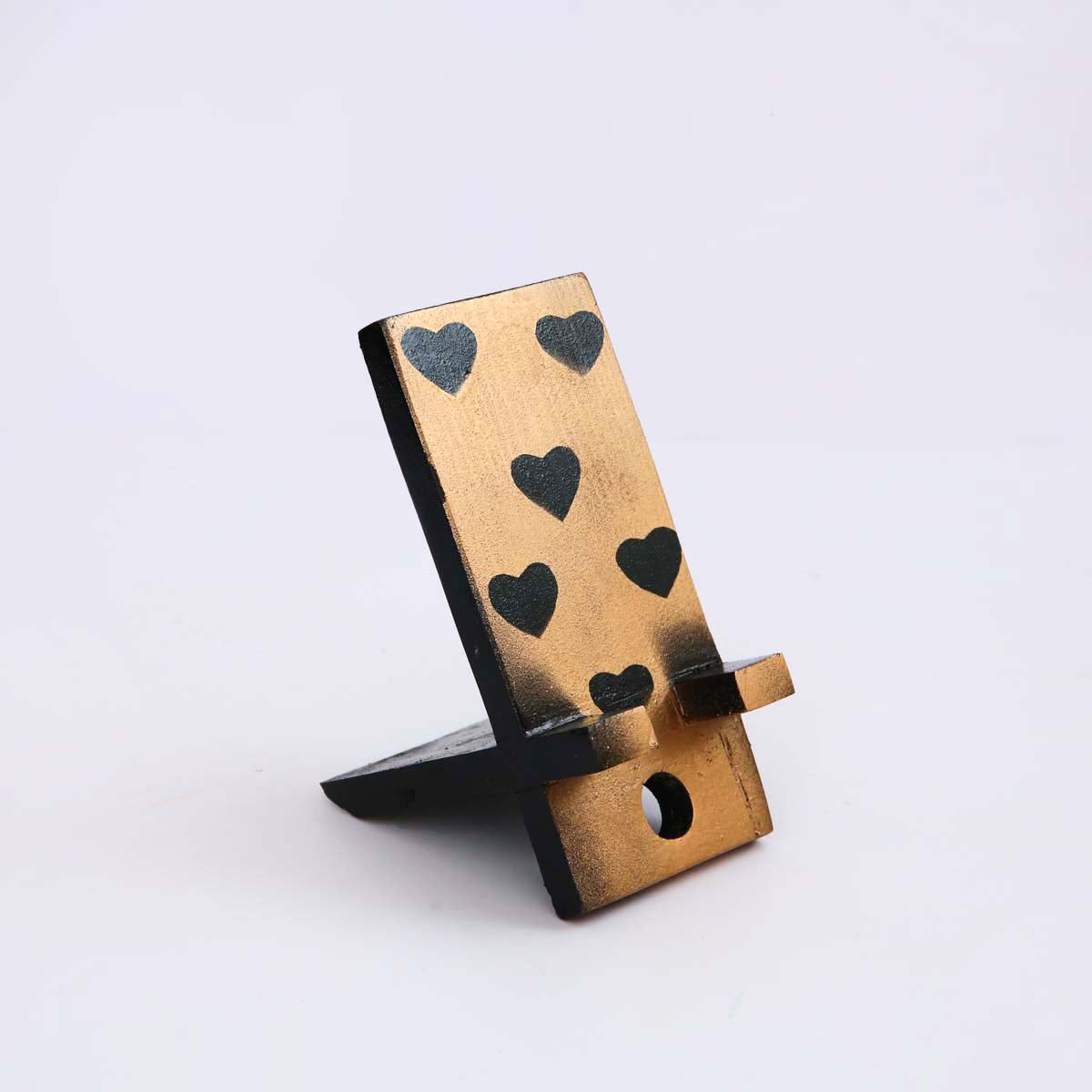 Hearts Wooden Phone Stand