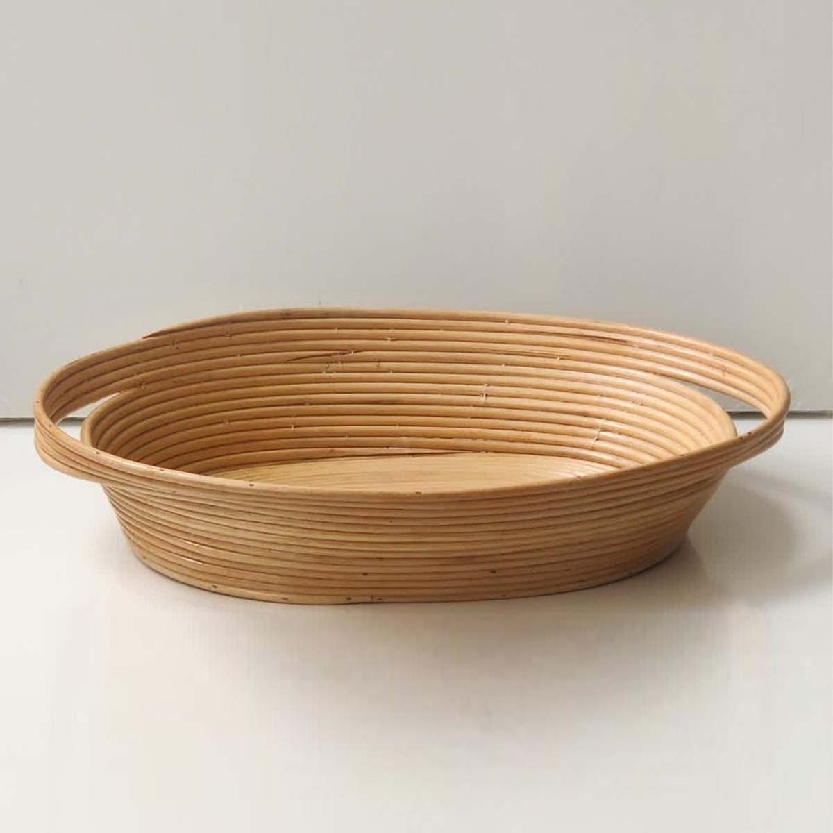 Cane Bread Basket With Warming Liner