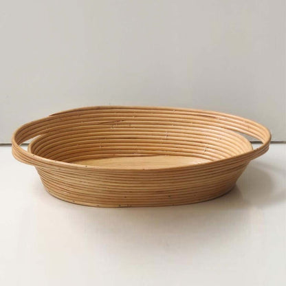 Cane Bread Basket With Warming Liner