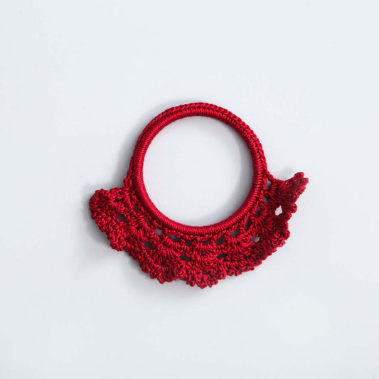 Chili Crochet Napkin Ring Set