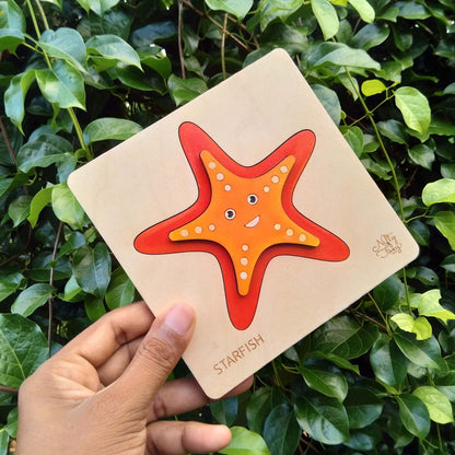 Wooden Star Fish Puzzle