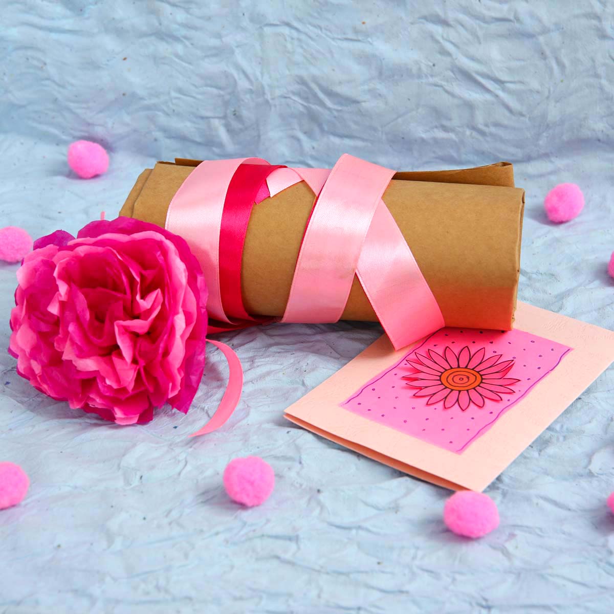 Shades Of Pink Gift Wrap Set