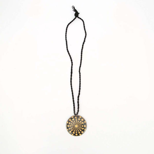 Dotted Gold Mandala Necklace