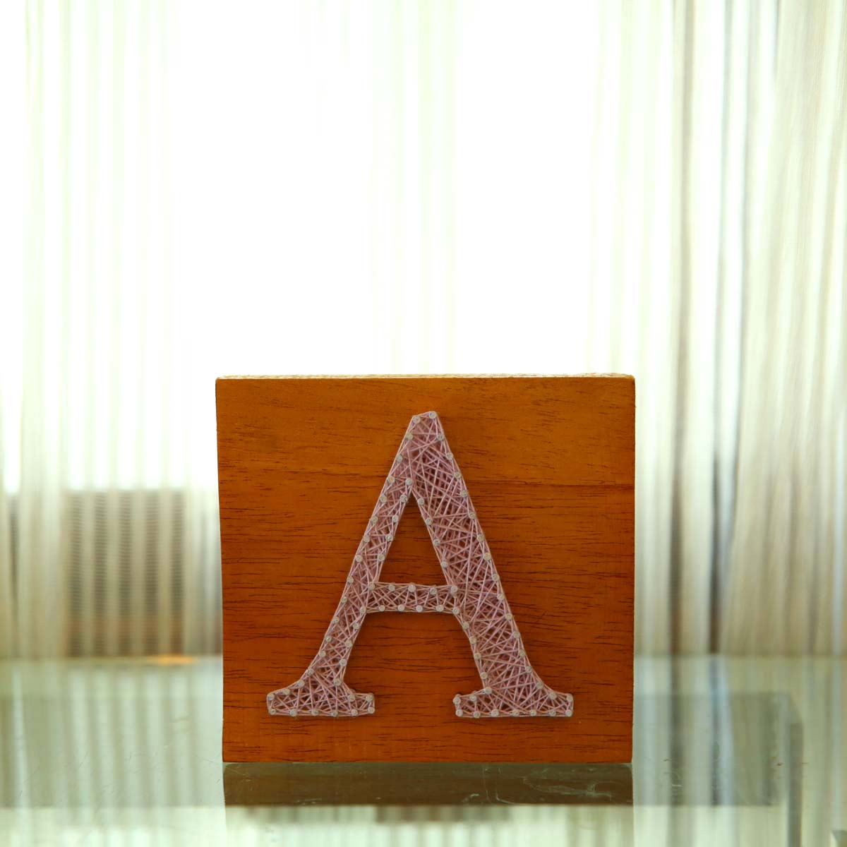 Letter String Art Plaque