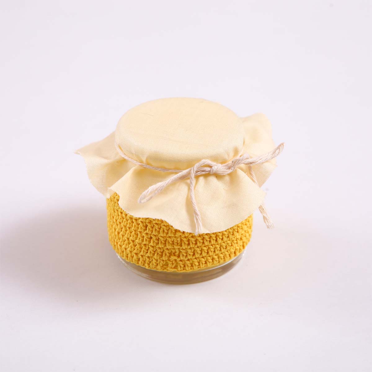 Frangipani Crochet Candle