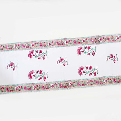 Fauna Block Printed Table Runner