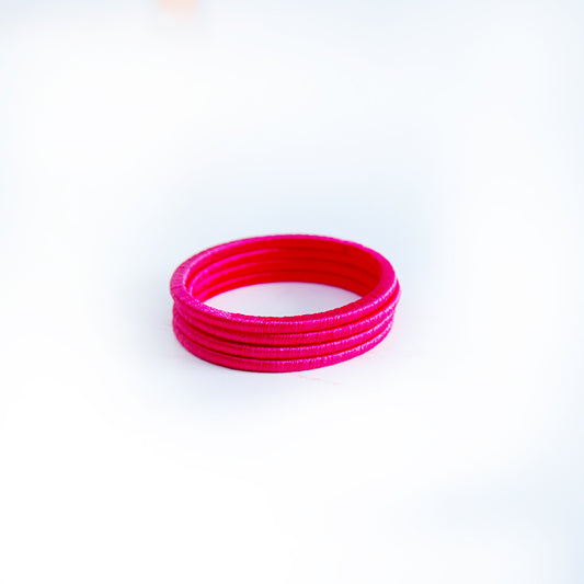 Flamingo Thread Bangles