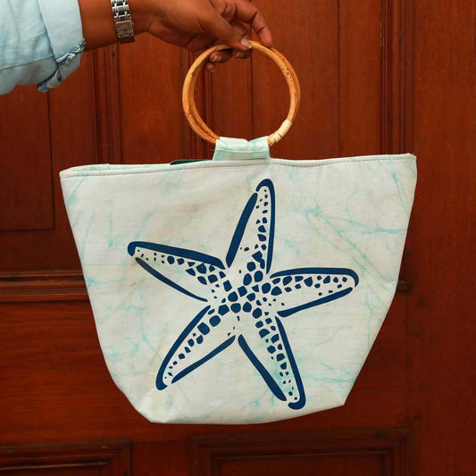 Starfish Batik Handbag