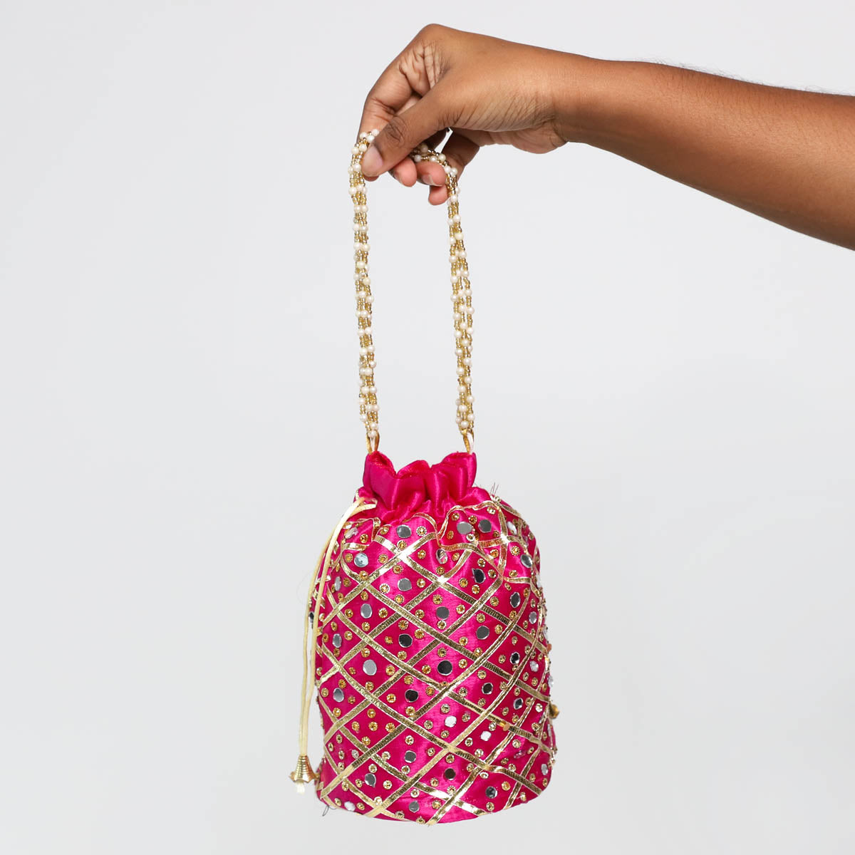 Barbie Pink Embroided Polti Bag