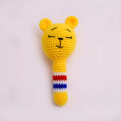 Baby Dress & Crochet Rattle Set