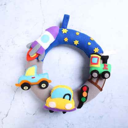 Around The World Vehicle Felt Hanger