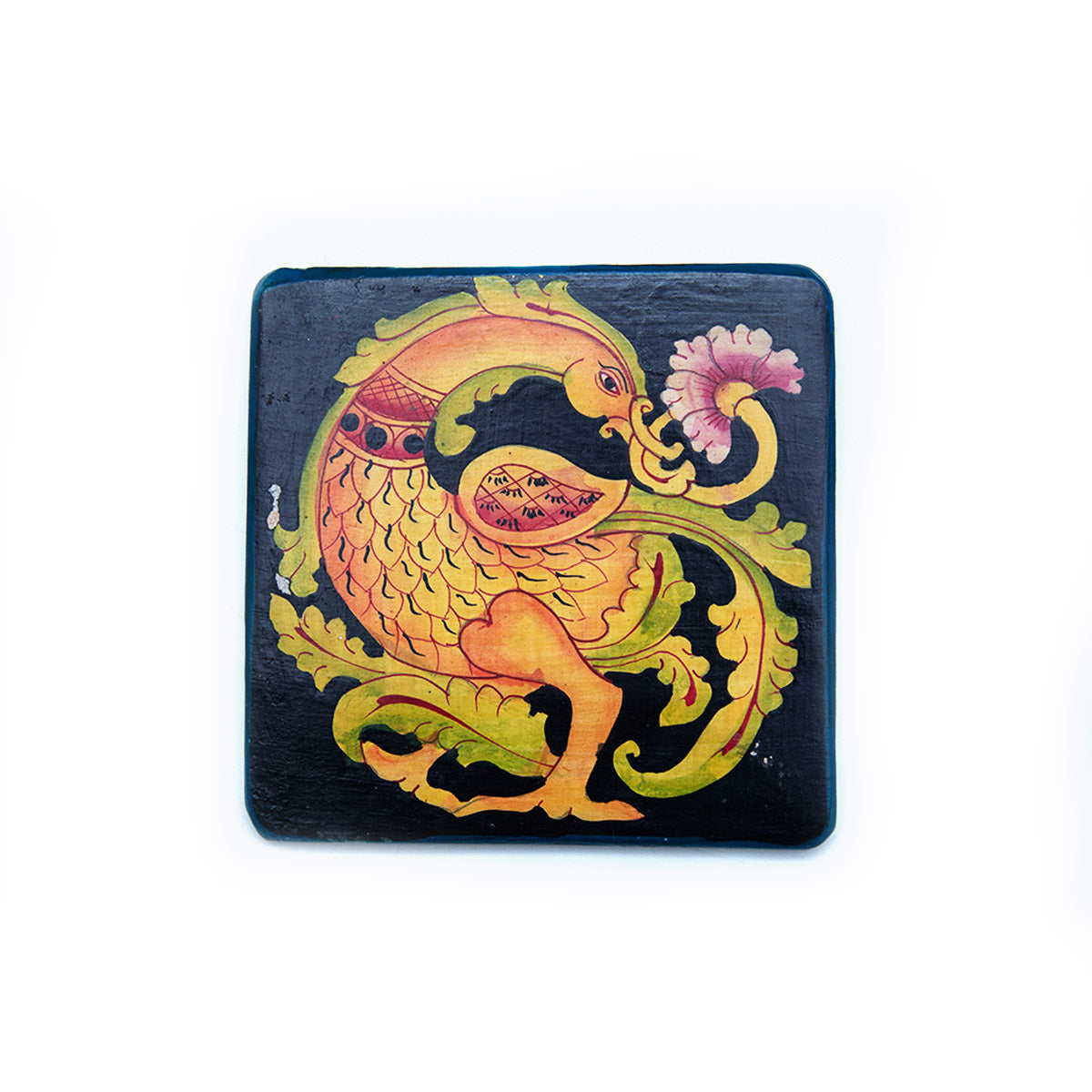 Swan Traditional Wooden Coaster