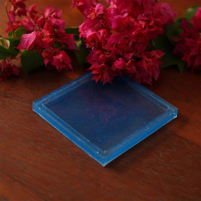 Blue Resin Coasters
