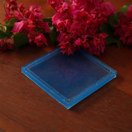 Blue Resin Coasters