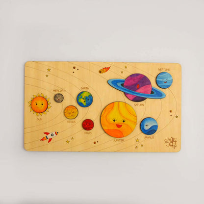 Wooden Solar System Puzzle