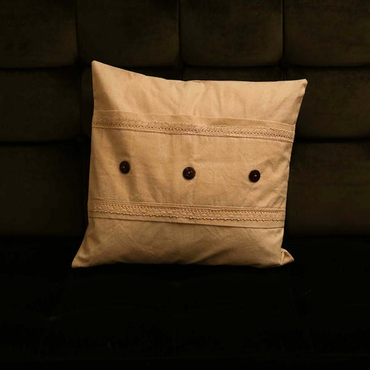 Coconut Shell Button Cushion Cover