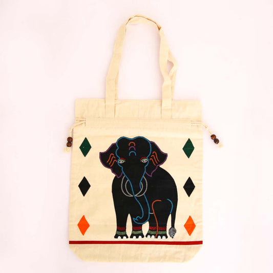 Black Ellie Cord Tote