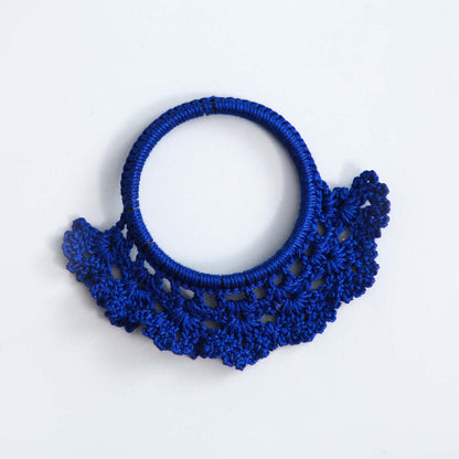 Icy Crochet Napkin Ring Set