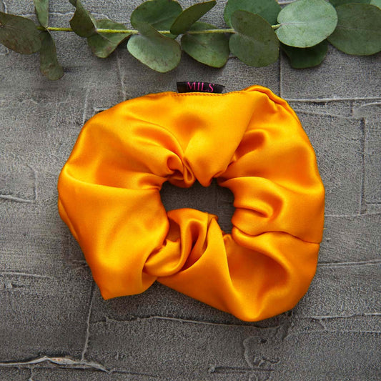 Marigold Silk Scrunchie