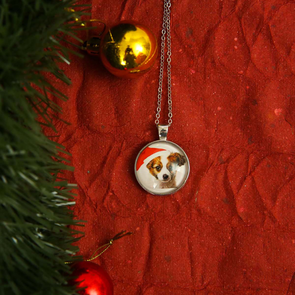 Christmas Puppy Necklace