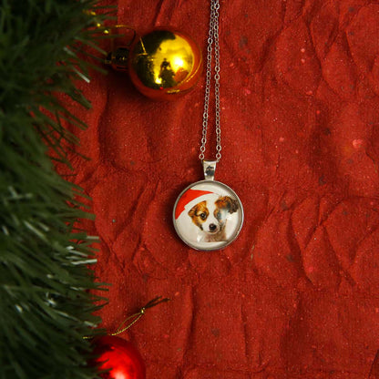 Christmas Puppy Necklace