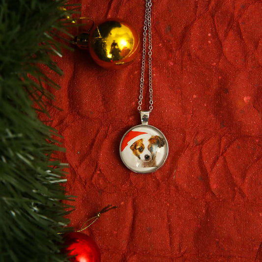 Christmas Puppy Necklace