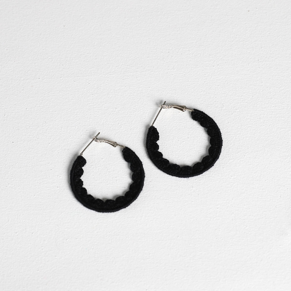 Black Crotchet Earrings