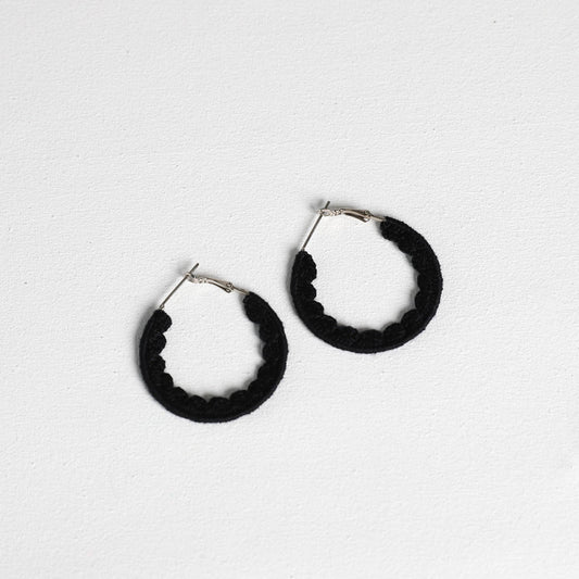 Black Crotchet Earrings