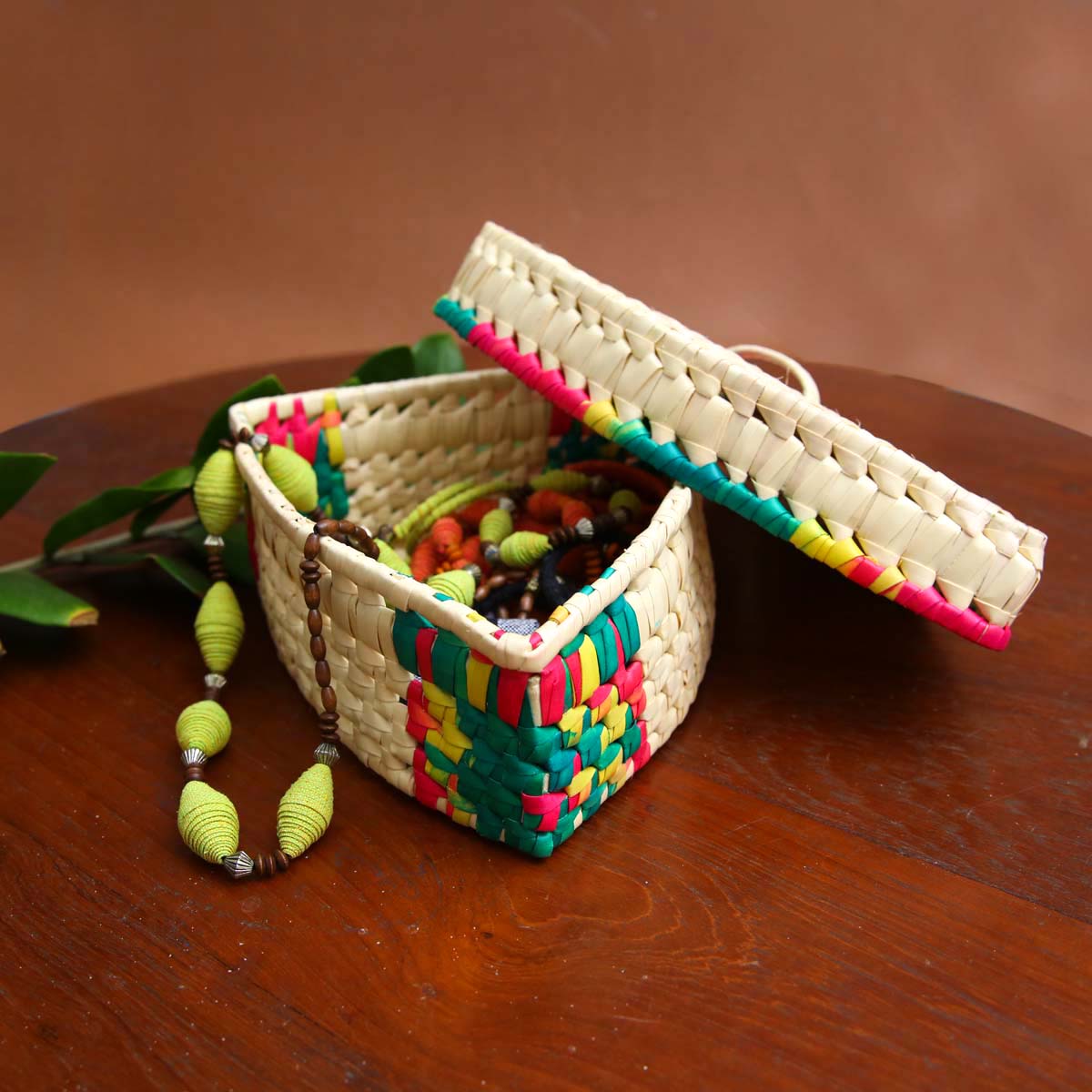 Rainbow Palmyra Storage Box