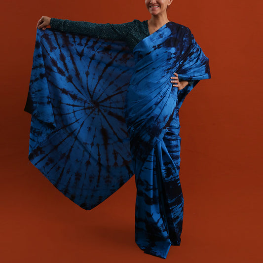 Dive Tie-Dye Saree