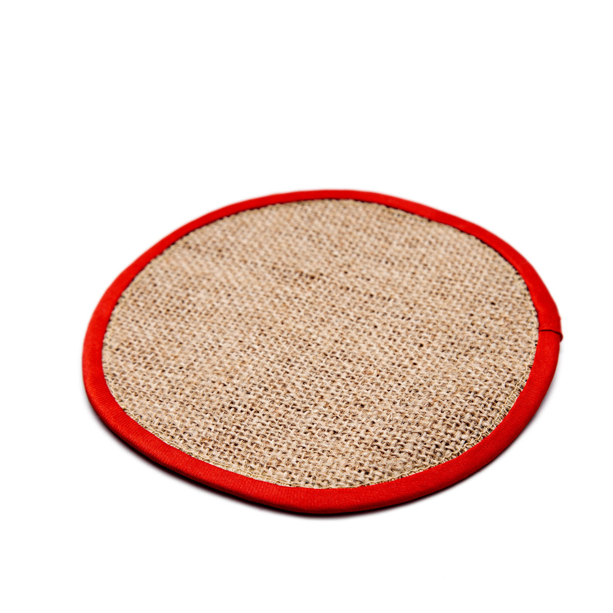Burlap Coaster Set