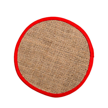 Burlap Coaster Set