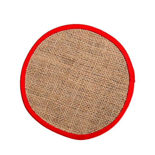 Burlap Coaster Set