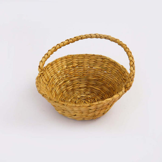 Natural Reed Flower Basket