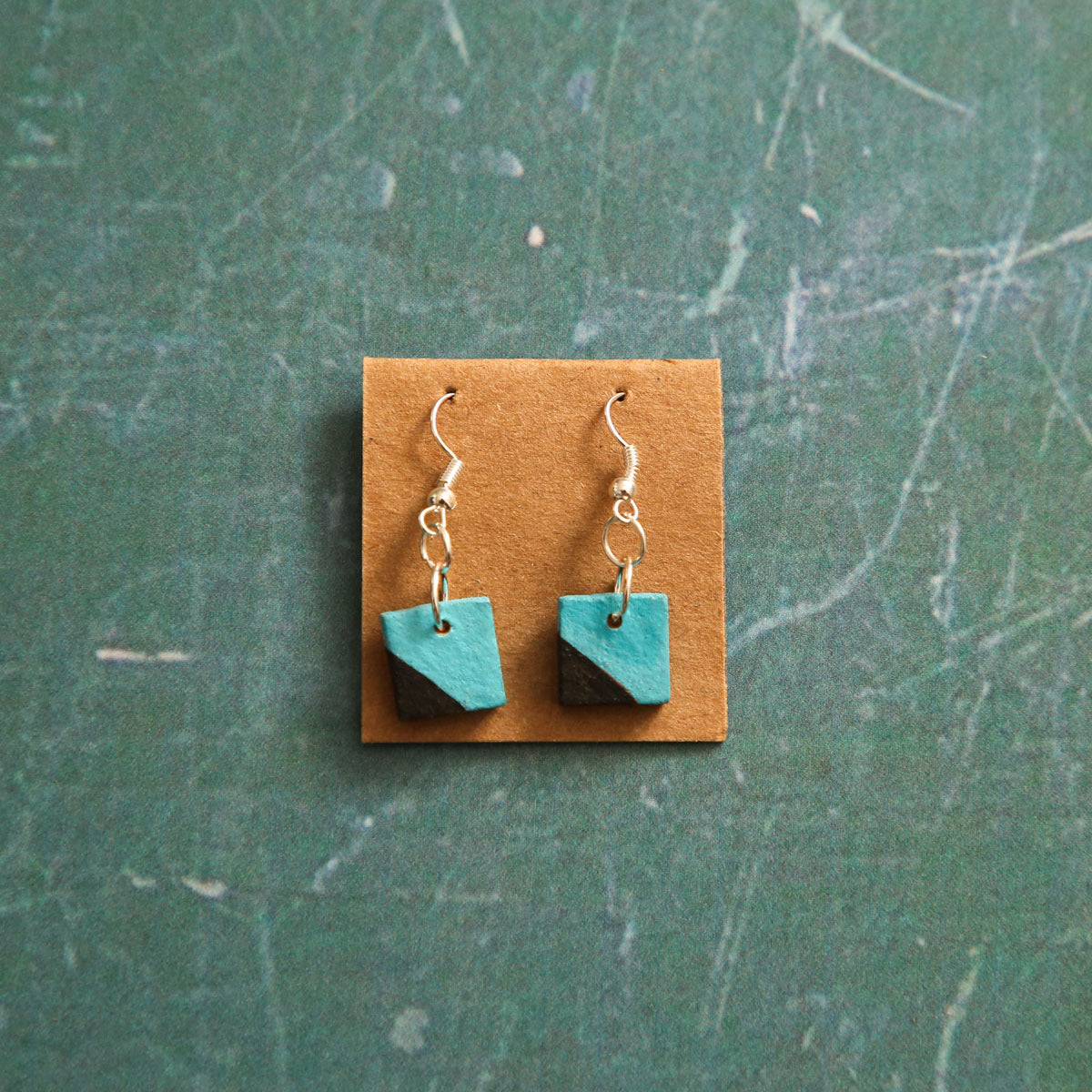 Cobalt Cube Earrings