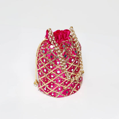 Barbie Pink Embroided Polti Bag