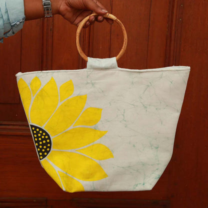 Sunflower Batik Handbag