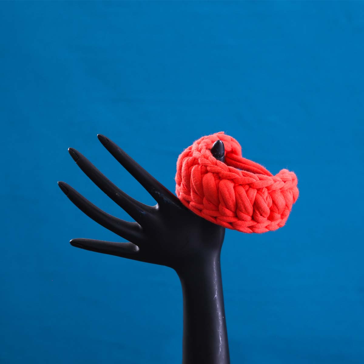 Coral Crochet Bracelet