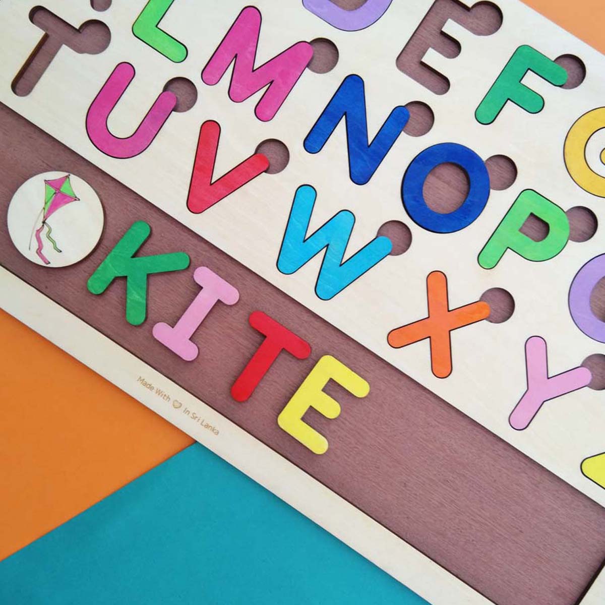 Wooden English Alphabet Activity Board