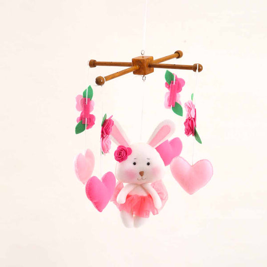 I Love Bunny Felt Mobile