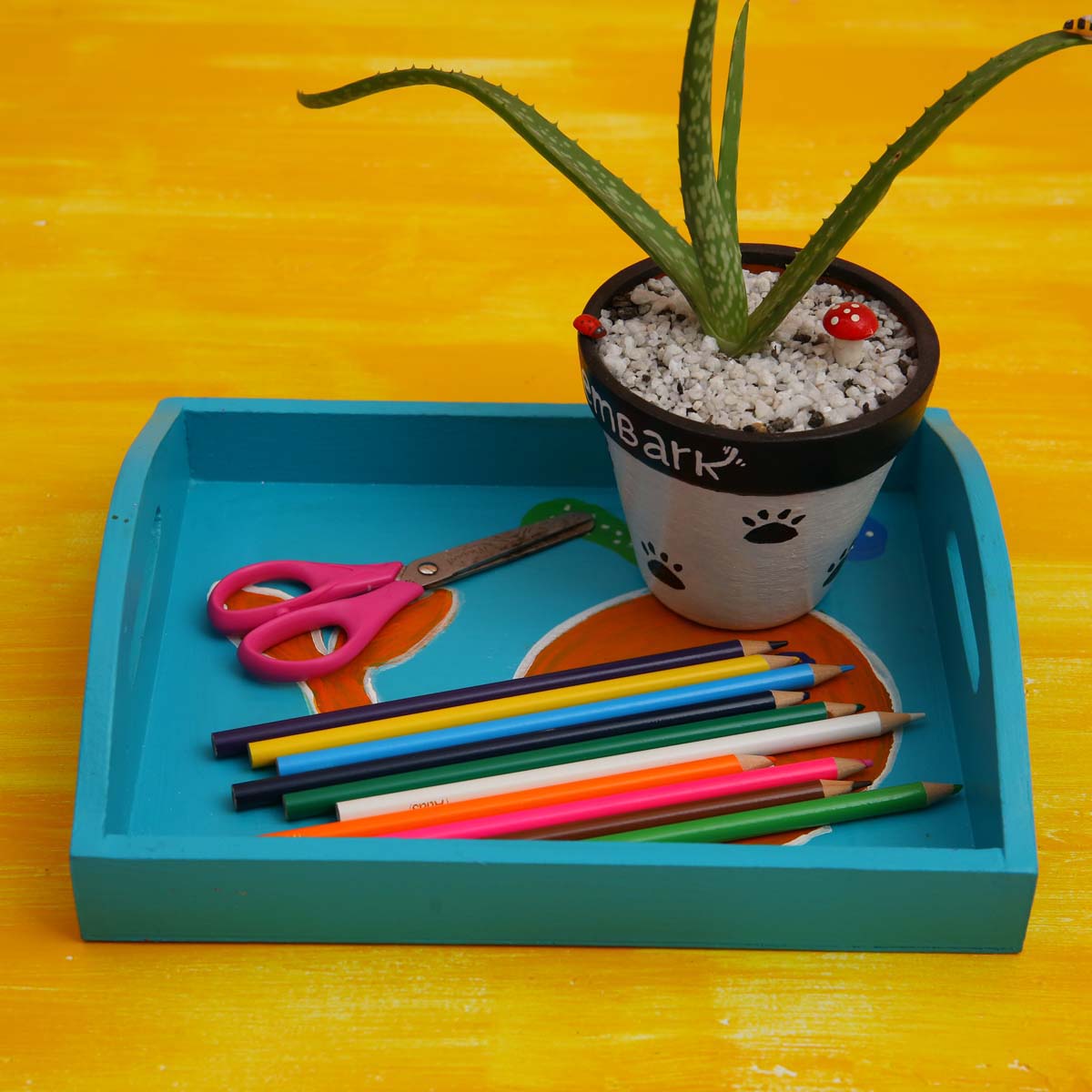 Whale Whale Wooden Tray