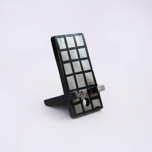 Silver Wooden Phone Stand
