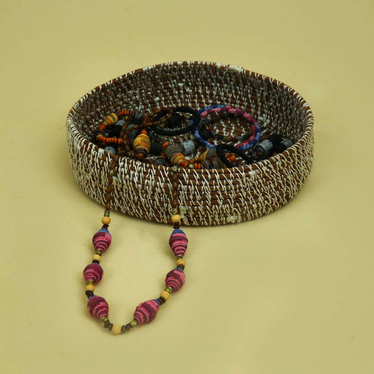 Large Pine Thread Storage Basket