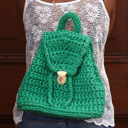 Gorgeous Green Crochet Backpack