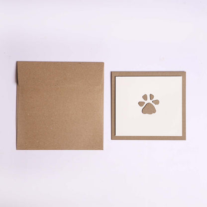 Paw Print Greeting Card