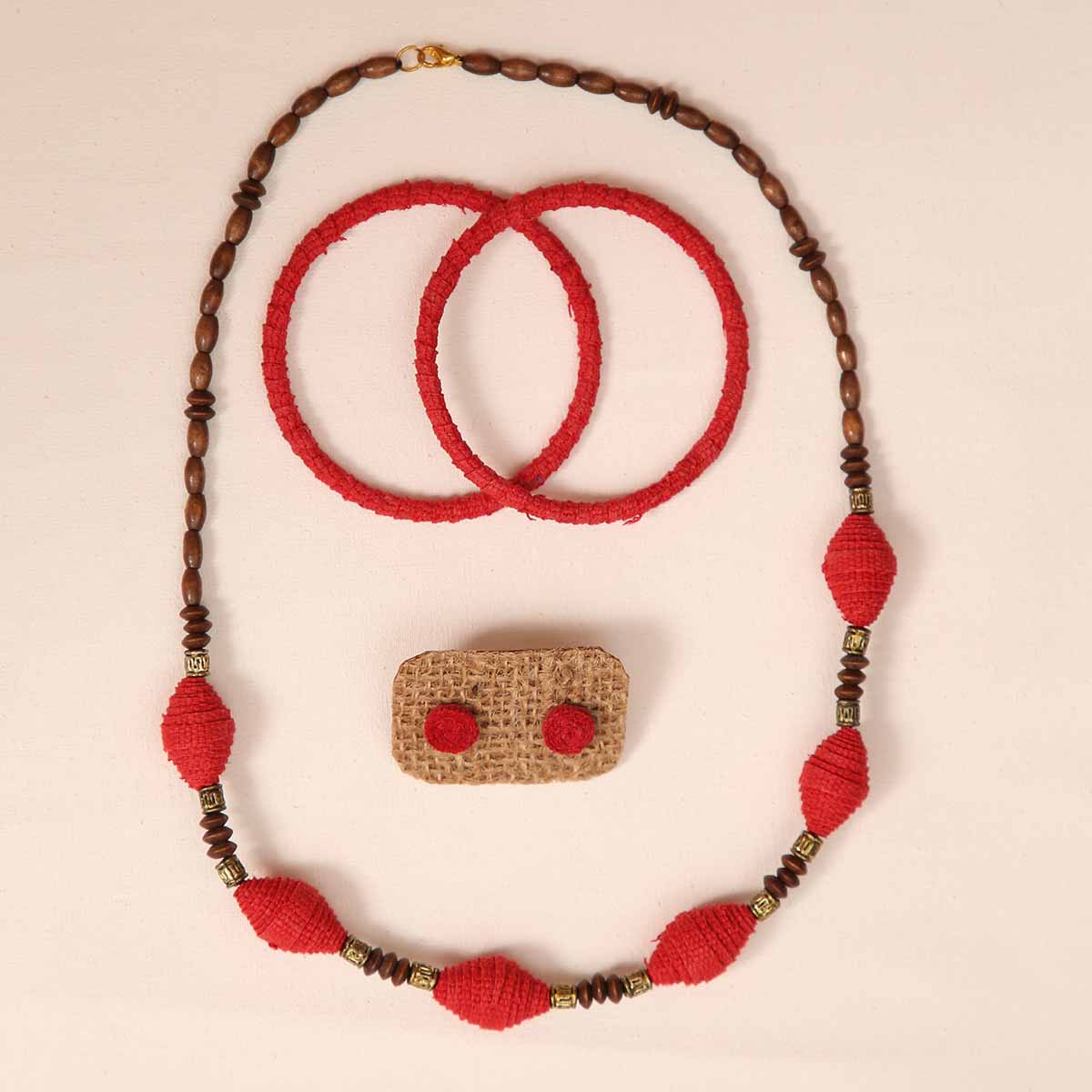 Chili Red Jewelry Set