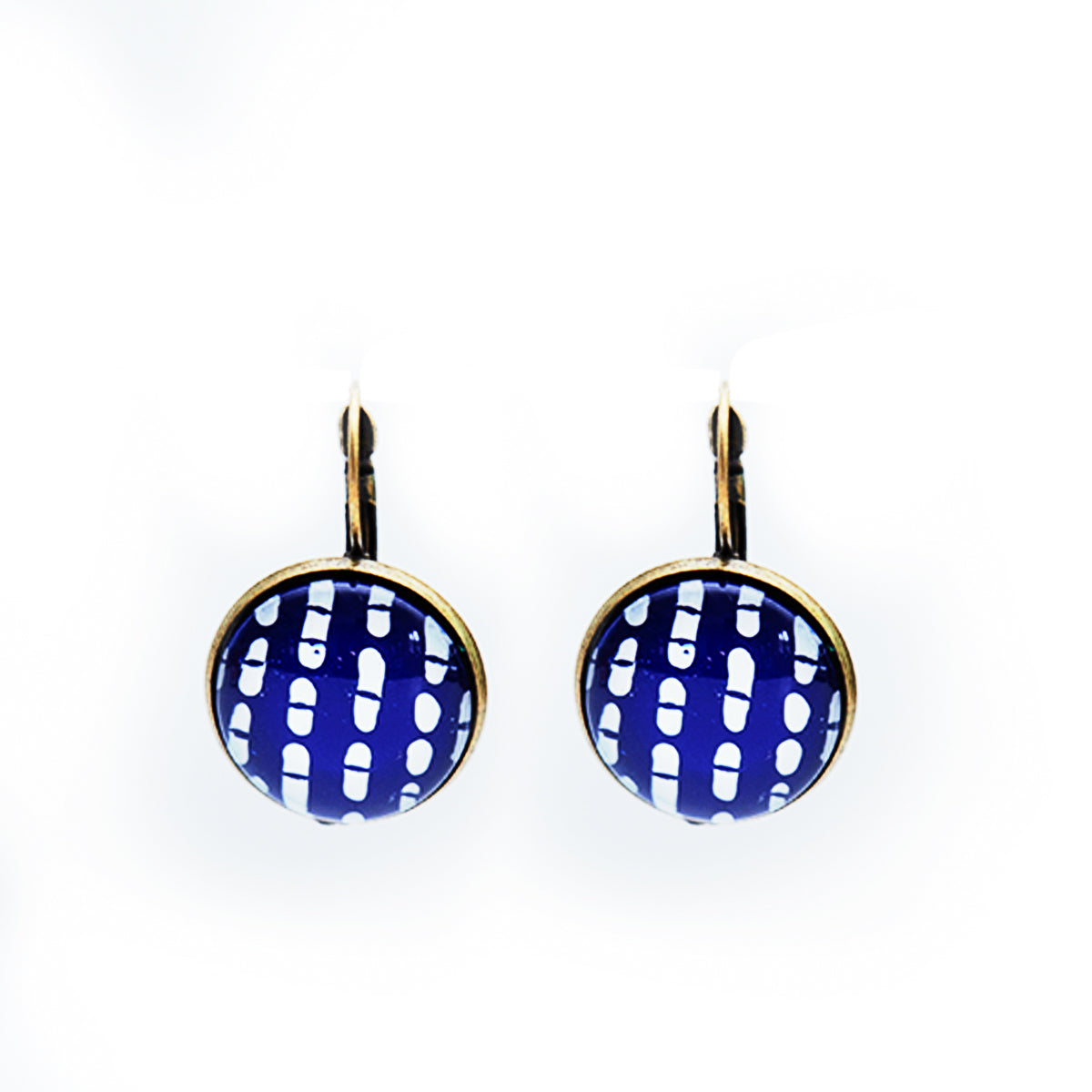 Blue Batik Earrings