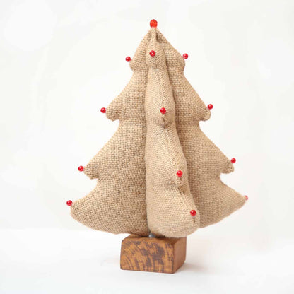 Vintage Burlap Fabric Tree