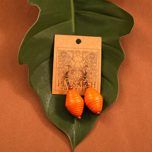 Bee Hive Paper Earrings